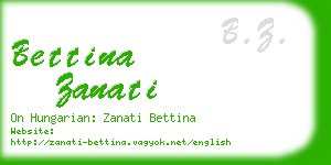 bettina zanati business card